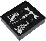 Wine Opener Corkscrew Bottle Stopper Set Iron Bottle Stopper