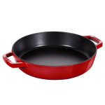 Staub Cast Iron Two-handle Frying Pan Skillet 26CM 2.4L Cherry