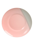 Two Tone Pink Ceramic Dinner Plate 26.8CM - None Pink