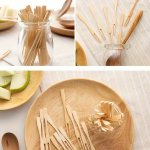 100PCS Heart-shaped Bamboo Fruit Forks - Sustainable Disposable Picks For Kitchen & Restaurant Use