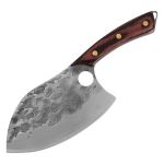 7 Peach Hammered Braai Cleaver With Hole