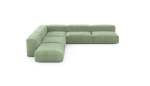 Five Module Corner Sofa - Cord Velours - Duck Egg - 325CM X 325CM