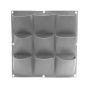 Fabric Vertical Wall Planters - 9 Planter Pockets Grey