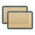 Food Grade Silicone Baking Mat Non-stick Roasting Sheet 40X30CM - 2 Piece