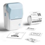 NB493 - - B1 - Portable Thermal Label Bluetooth Printer Incl Free White Label 50X30MM Blue White