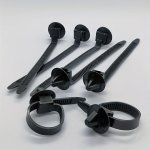 50PCS Automotive Wiring Harness Fixing Zip Ties Wire Oil Pipe Fixing Zip Ties Nylon Zip Ties