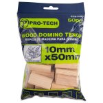 50PC Beech Wood Domino Tenon 10 X 50MM PTD1050