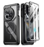 OnePlus 12 Premium Full Body Rugged Revolution Magsafe Case Black clear