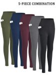 High-waist Leggings With Tummy Control HWL6 With Pockets