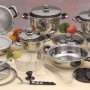 Stainless Steel Cookware Heavy Bottom Pots 27 Pieces Set