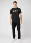Ben Sherman 3 Ball 260G Black T-Shirt - XXL Black