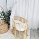 Zeeland Oval Wooden Baby Cot Ww Range