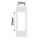 NB383 - - B18 / N1 - 10X25MM - 220 White Labels