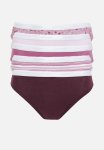 Jockey 5 Pack Printed French Cut - Lilac flourish mauve Haze haze Stripe red
