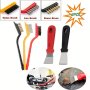 5PCS Multi-surface Cleaning Kit: Kitchen Brush Grout Scrubber Wire Brush & Small Shovel - Ideal For Home Use