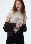 Printed T-Shirt - Light Greige New York