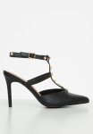 Madison Lolly Pointed Studded Heel - Black