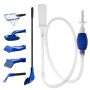 Aquarium Fish Tank 5 In 1 Cleaning Kit Tools Algae Scrapers Set