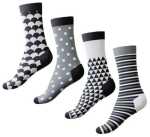 Socks Unisex Monochrome Design