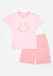PoP Candy Smiley Print Pj Set - Light Pink & Dark Pink