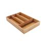 Delinia Rectangular Bamboo Kitchen Cutlery Tray 44.6X 29.4X 6.4CM Cutlery Tray L30