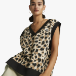 Puma Women's Downtown Printed Beige Vest