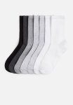 7 Pack Socks - White & Grey Marl
