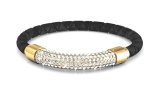 DESTINY Lush Bracelet With Swarovski Crystalsi - Black & Gold