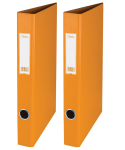 Pack Of 2 A4 2-RING Ringbinders Ring Binder Files - Orange