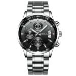 Men's Watch Quartz Chronograph Stainless Steel 42MM Case CJ-2214