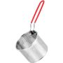 Reusable Stainless Steel Frying Basket For Deep Fryer Silver Multipurpose