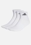 Adidas Performance Thin And Light Ankle Socks 3 Pairs - White black
