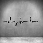 Working From Home - L 450MM Rust Coat Font 2