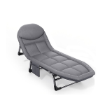 Toxiya Portable Folding Bed Suitable For Camping And Home Use Ergonomic Design Integrated Mattress Design Breathable And Comfortable Flexible Angle