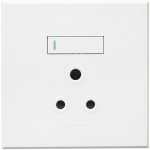 2X16A 2X 16A Euro Socket Outlet 100X100MM 3 - Colour Options - White