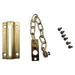 Safe Top-door Chain System Brass Plated 9CM