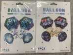 Happy Birthday 6PC Balloon