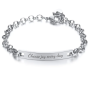 Ella Personalized Stainless Steel Bracelet Adjustable Size 17-22CM Ready In 3 Days