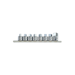 Socket Set 8PC 1 2" Square 8-19MM On A Rail