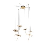 Dandelion LED Glass Chandelier Light Medium
