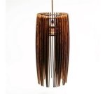 STELLAR Scandinavian Style Geometric Pendant Light - Light Oak