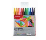 Monami Retractable Crayon 12'S