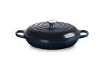 Le Creuset S Shallow Casserole 30CM In Nuit - Flame 30CM