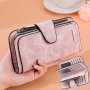 Retro Minimalist Short Walet Solid Color Clutch Credit Card Case Multi Card Slots Wallet