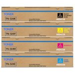 Youtop 4PK TN-324 TN324 Toner Cartridge Compatible For Konica Minolta Bizhub C258 C308 C368 Printers A8DA130 A8DA430 A8DA330 A8D