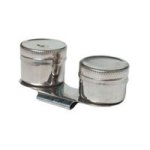Double Artist Dipper And Lid - 2X1.5IN Diameter - Clips On To Palette
