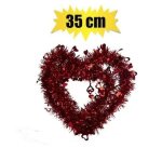 Orn Occasion Love Tinsel Heart 30X28CM Marketplace Brits Bros