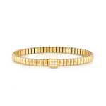 Extension Bracelet Yellow Pvd With 1 Square