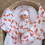Wrap Set Swaddle Set Fire Truck Red