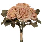 Artificial Pink beige Rose Bouquet